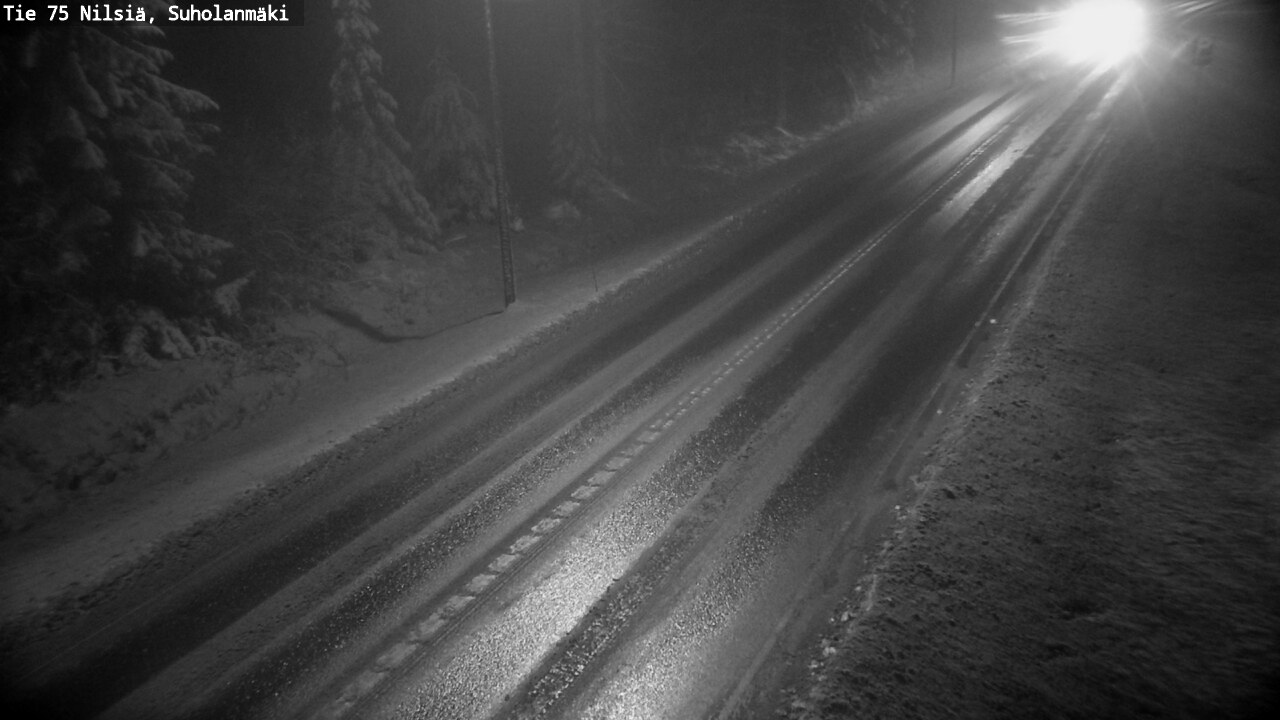 Weather Camera Image Väg 75 Nilsiä, Suholanmäki, Kuopio, Pohjois-Savo