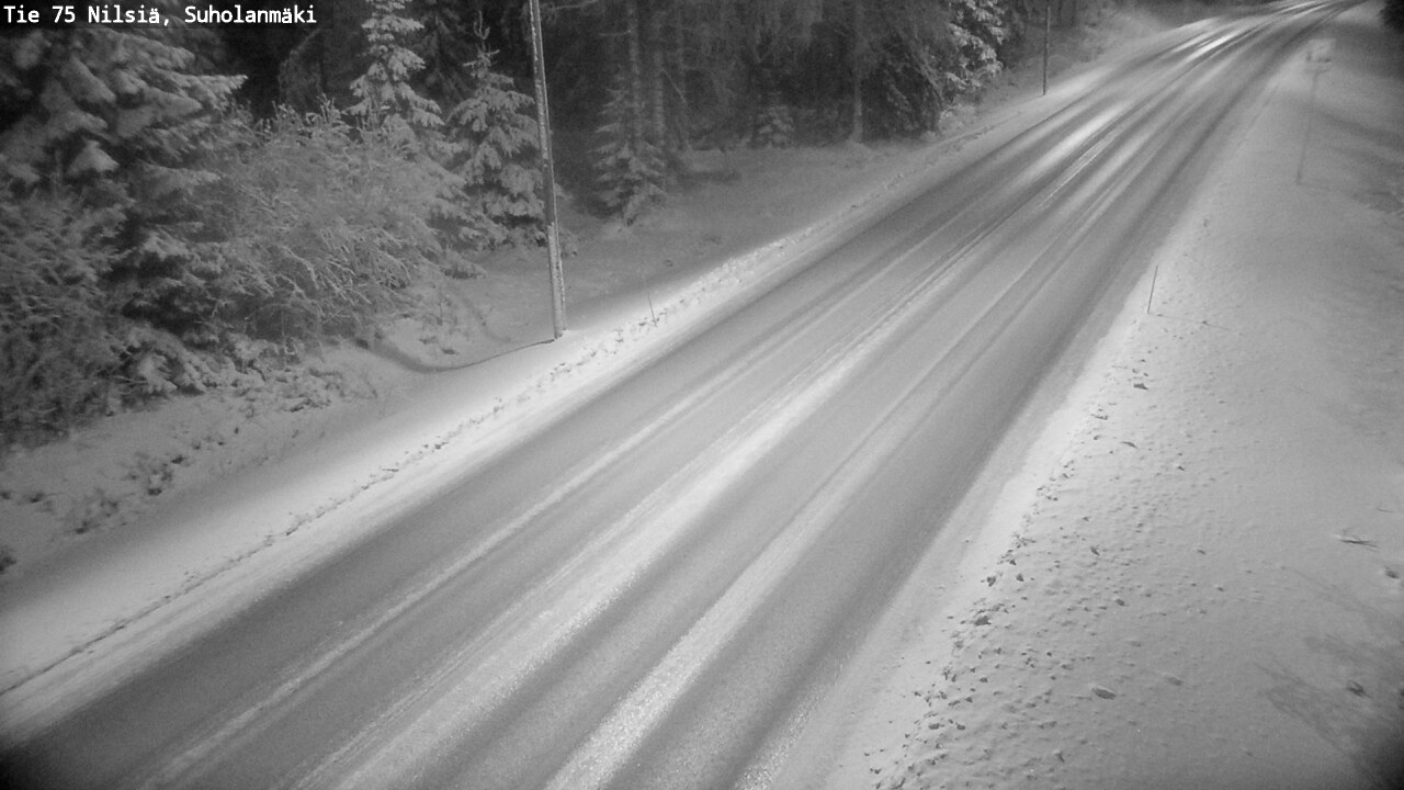 Weather Camera Image Väg 75 Nilsiä, Suholanmäki, Kuopio, Pohjois-Savo