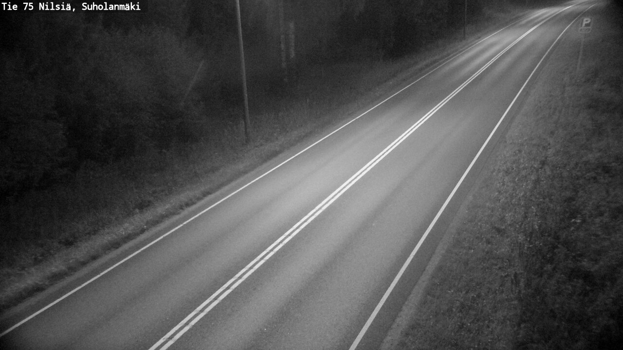 Weather Camera Image Väg 75 Nilsiä, Suholanmäki, Kuopio, Pohjois-Savo