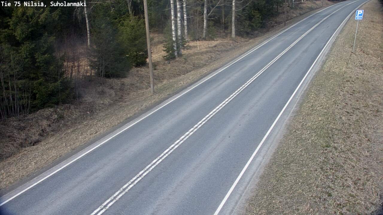 Weather Camera Image Väg 75 Nilsiä, Suholanmäki, Kuopio, Pohjois-Savo