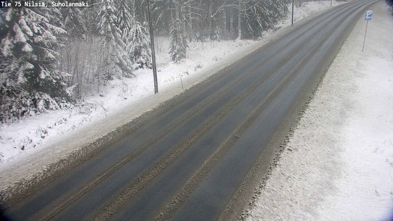 Weather Camera Image Road 75 Nilsiä, Suholanmäki, Kuopio, Pohjois-Savo