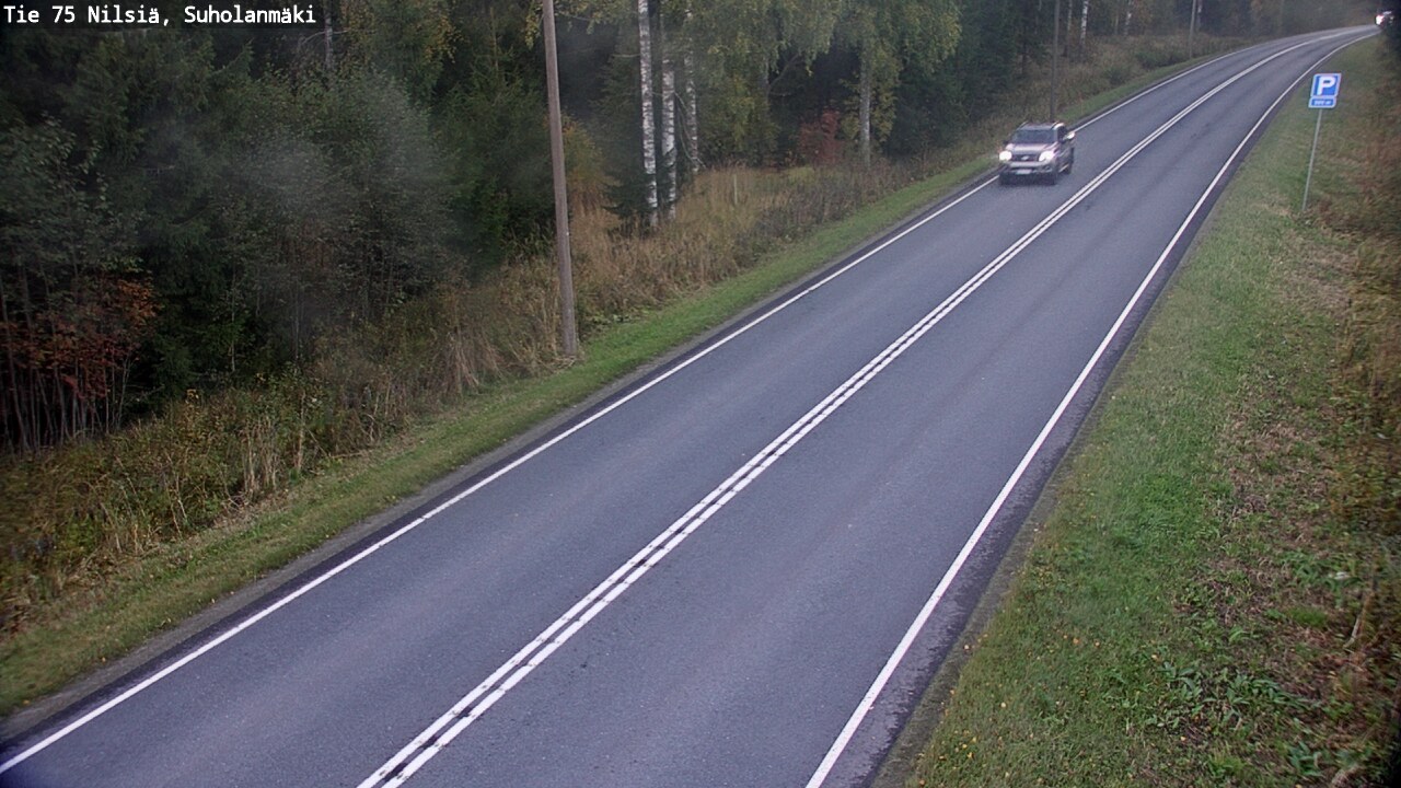 Weather Camera Image Road 75 Nilsiä, Suholanmäki, Kuopio, Pohjois-Savo
