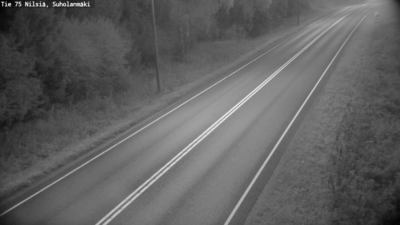 Weather Camera Image Väg 75 Nilsiä, Suholanmäki, Kuopio, Pohjois-Savo