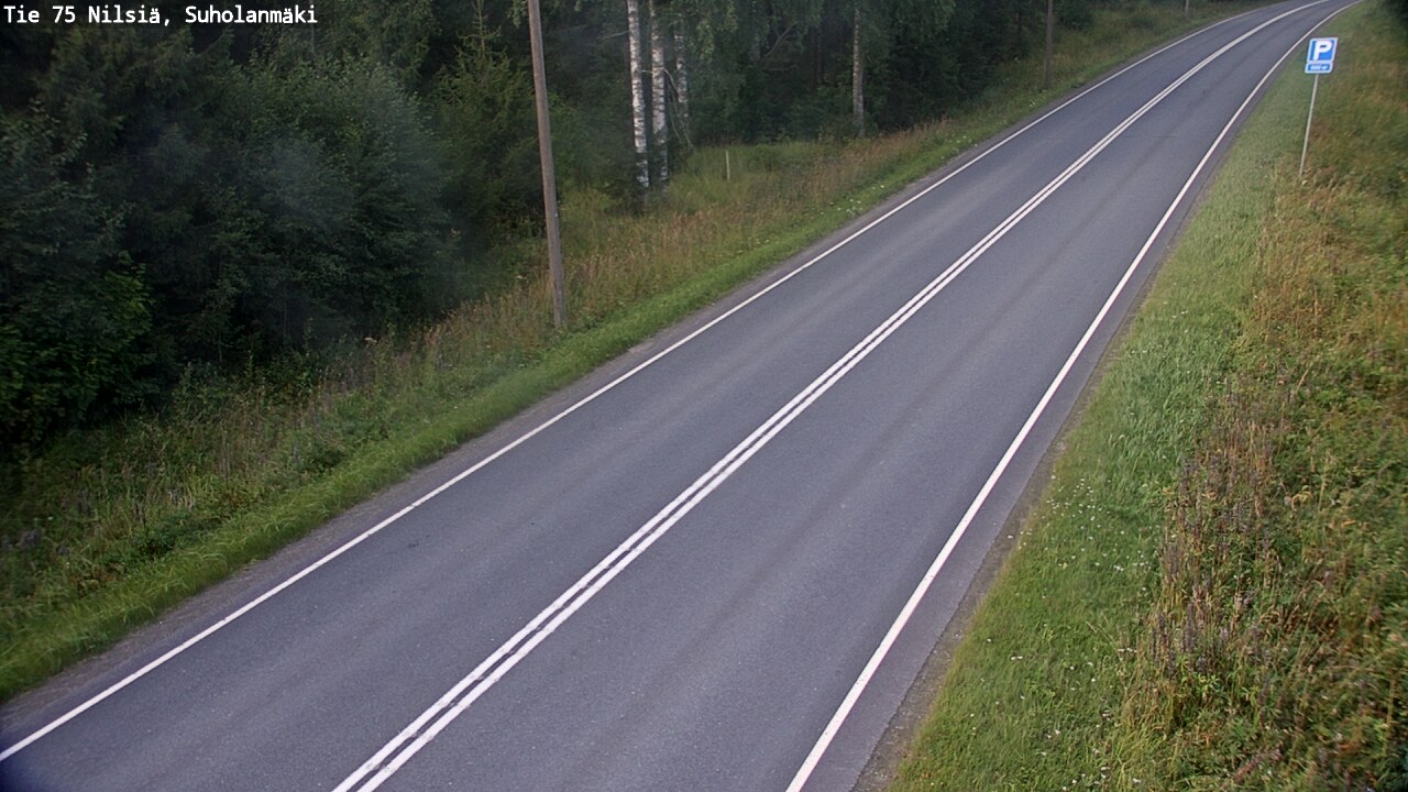 Weather Camera Image Väg 75 Nilsiä, Suholanmäki, Kuopio, Pohjois-Savo