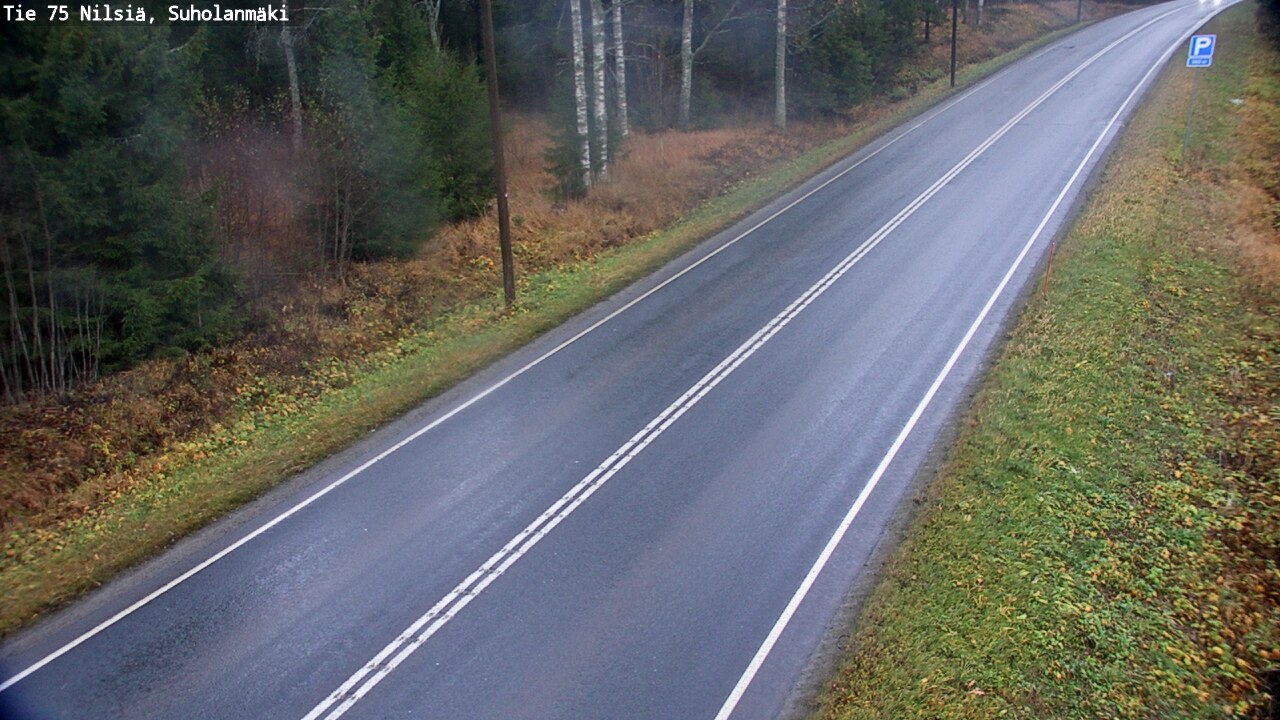 Weather Camera Image Väg 75 Nilsiä, Suholanmäki, Kuopio, Pohjois-Savo