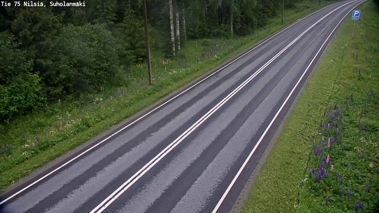 Weather Camera Image Väg 75 Nilsiä, Suholanmäki, Kuopio, Pohjois-Savo