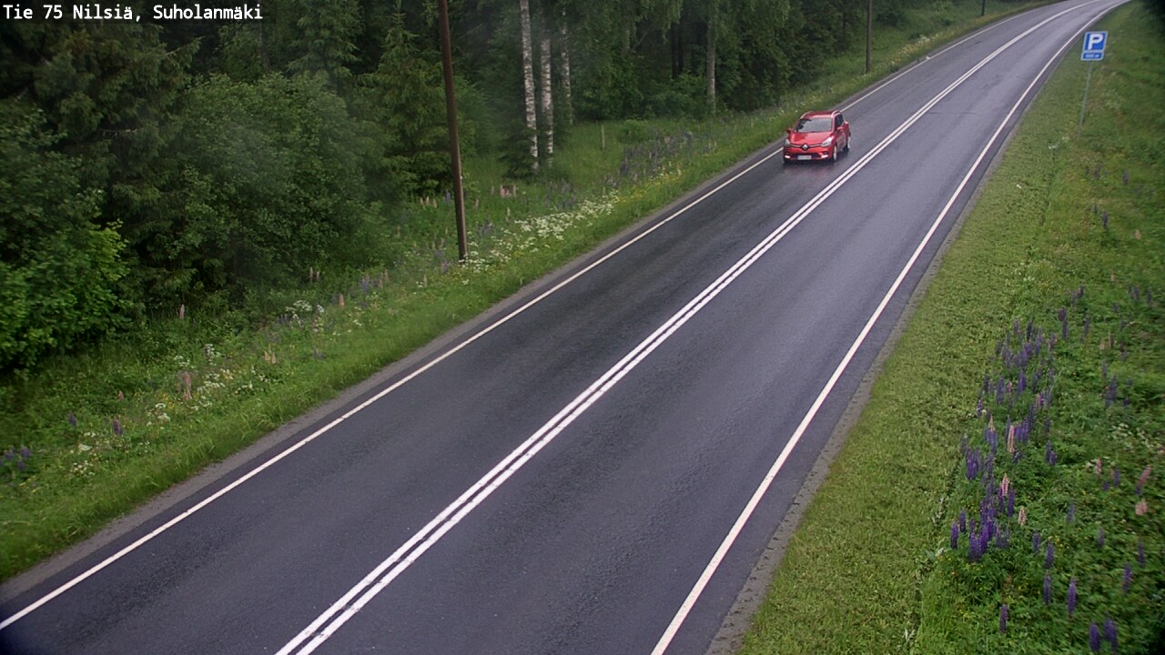 Weather Camera Image Road 75 Nilsiä, Suholanmäki, Kuopio, Pohjois-Savo