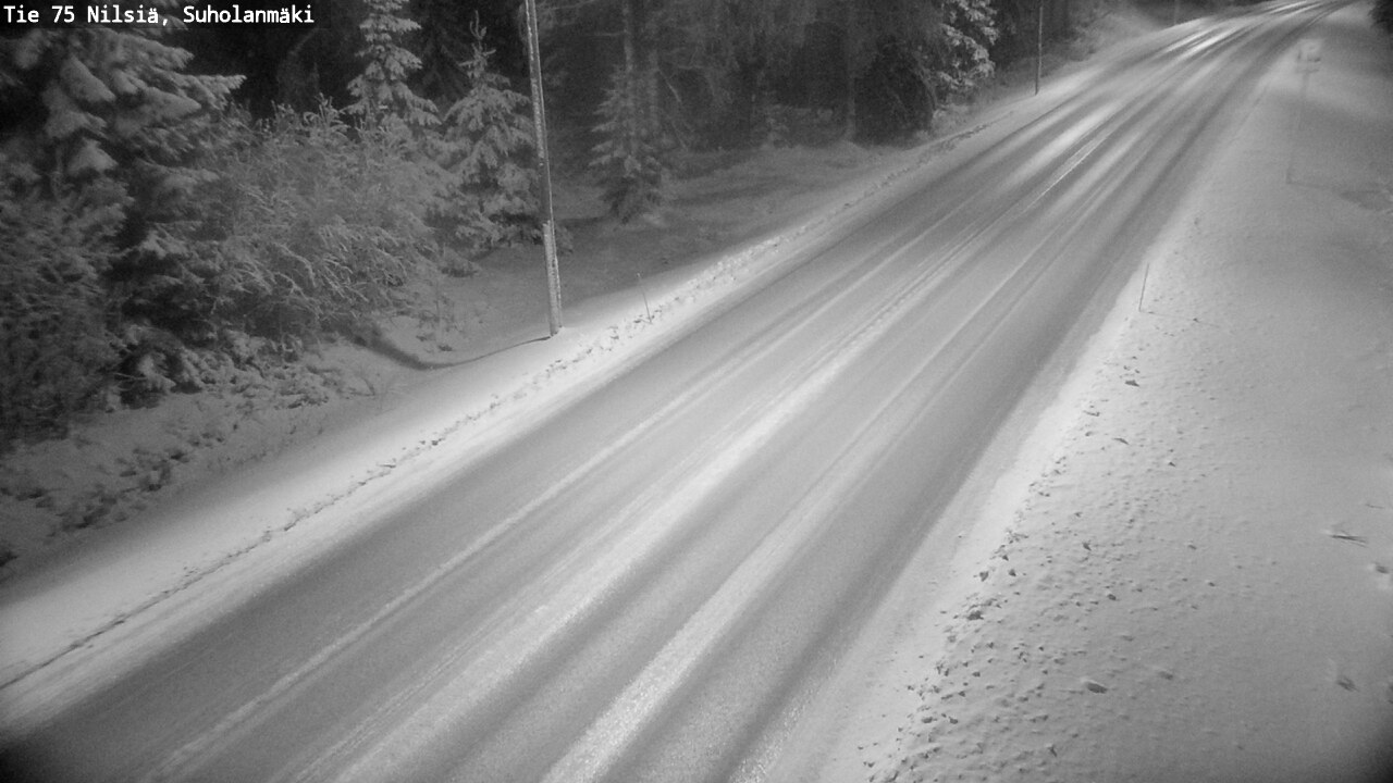 Weather Camera Image Väg 75 Nilsiä, Suholanmäki, Kuopio, Pohjois-Savo