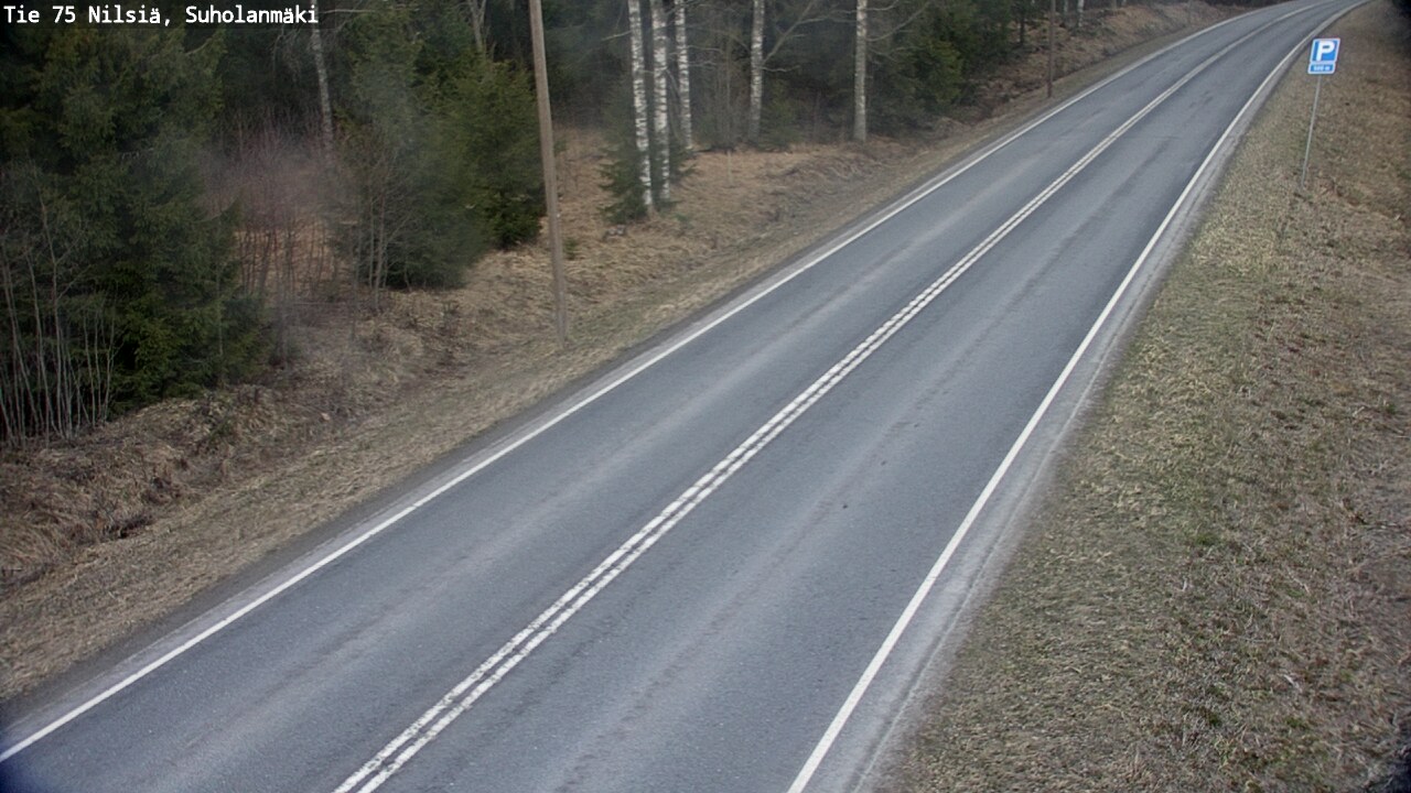 Weather Camera Image Väg 75 Nilsiä, Suholanmäki, Kuopio, Pohjois-Savo