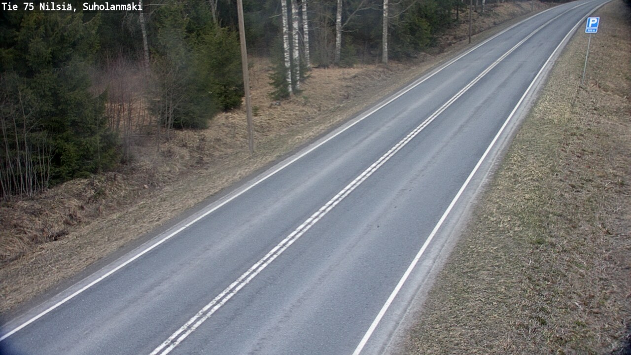 Weather Camera Image Väg 75 Nilsiä, Suholanmäki, Kuopio, Pohjois-Savo
