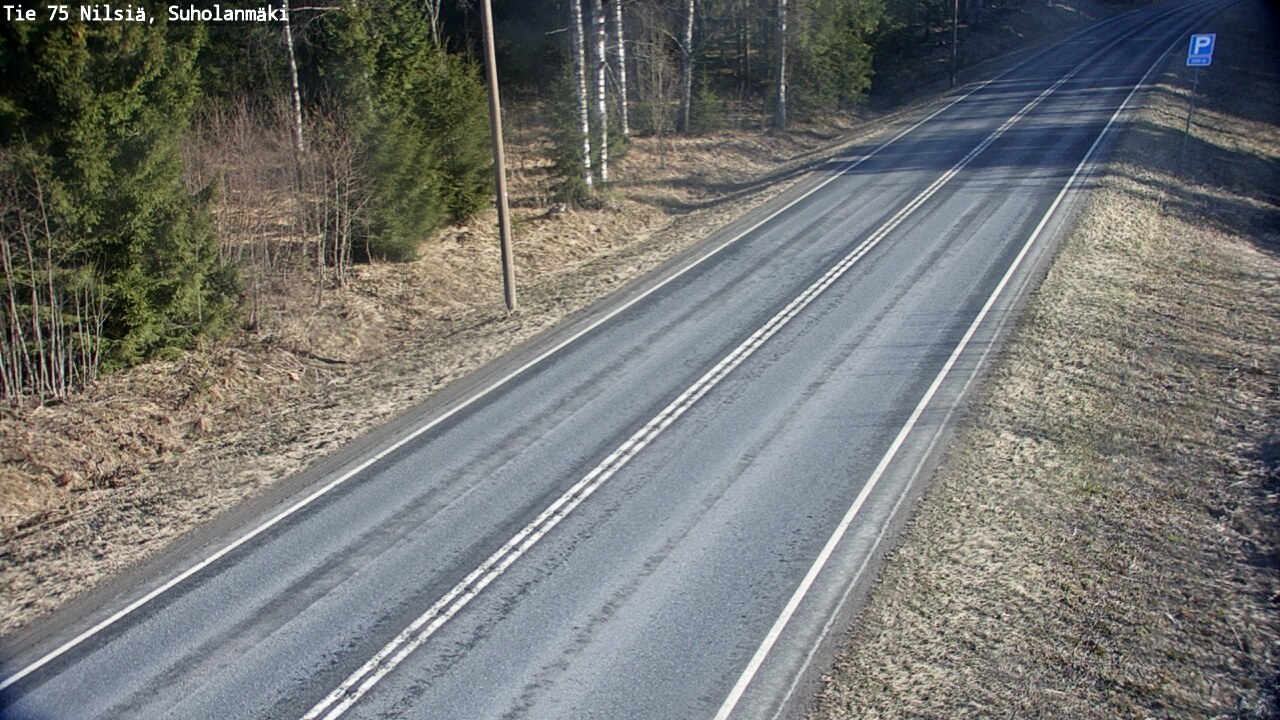Weather Camera Image Väg 75 Nilsiä, Suholanmäki, Kuopio, Pohjois-Savo