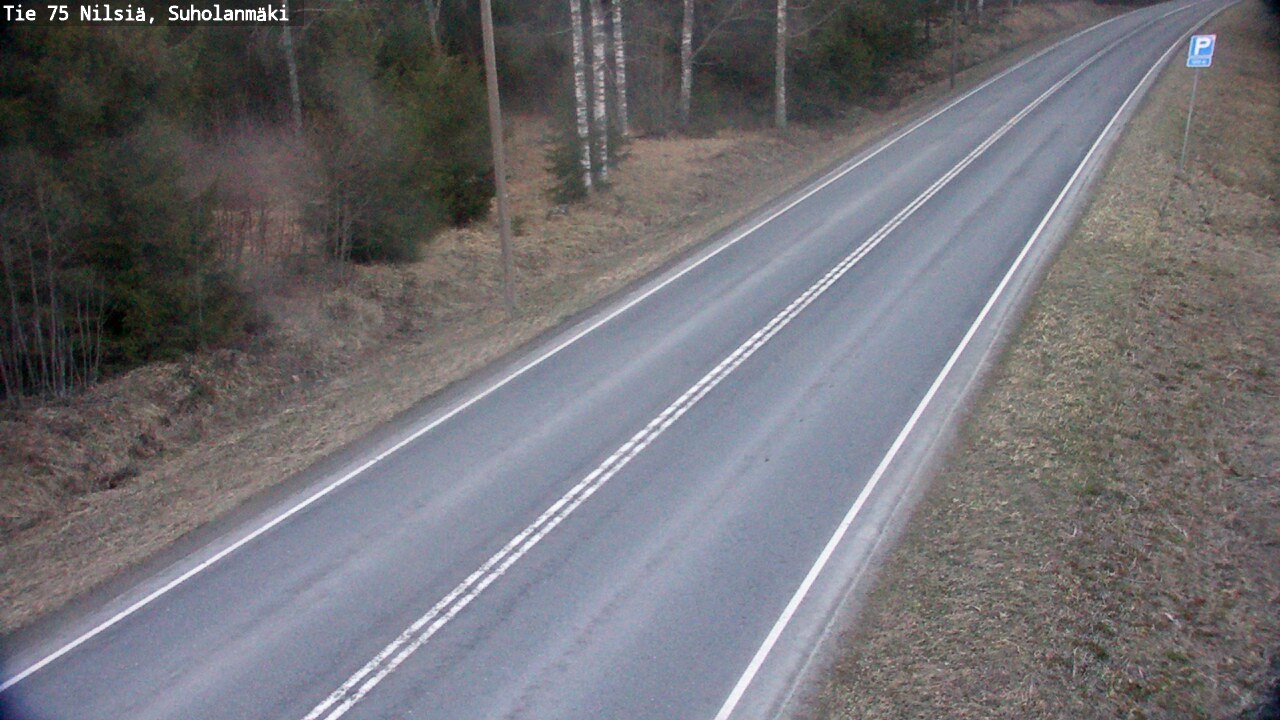 Weather Camera Image Väg 75 Nilsiä, Suholanmäki, Kuopio, Pohjois-Savo