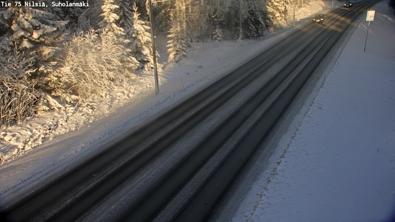 Weather Camera Image Väg 75 Nilsiä, Suholanmäki, Kuopio, Pohjois-Savo