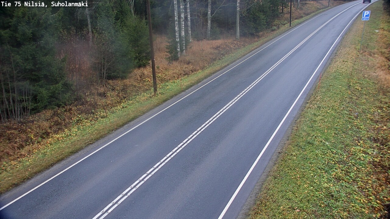 Weather Camera Image Väg 75 Nilsiä, Suholanmäki, Kuopio, Pohjois-Savo