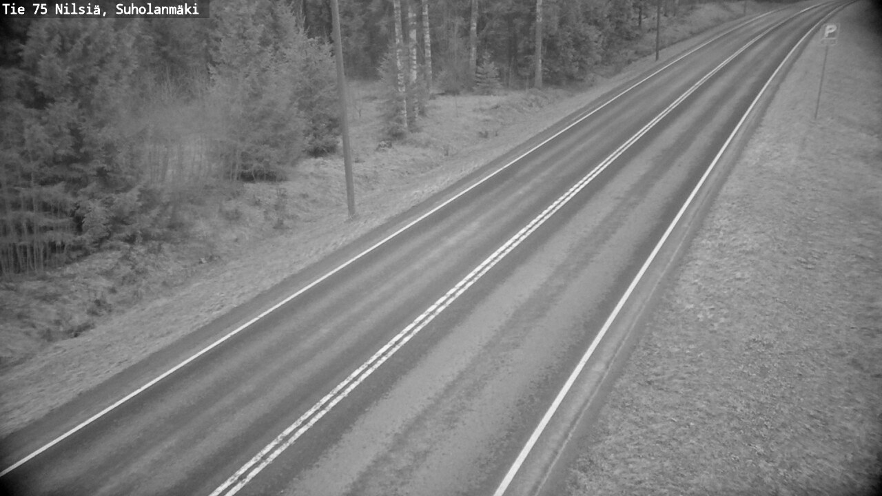 Weather Camera Image Väg 75 Nilsiä, Suholanmäki, Kuopio, Pohjois-Savo