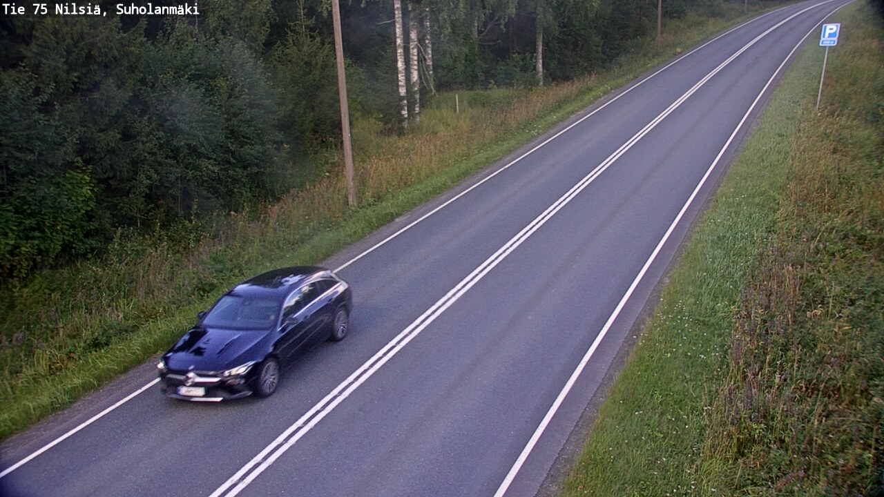 Weather Camera Image Väg 75 Nilsiä, Suholanmäki, Kuopio, Pohjois-Savo