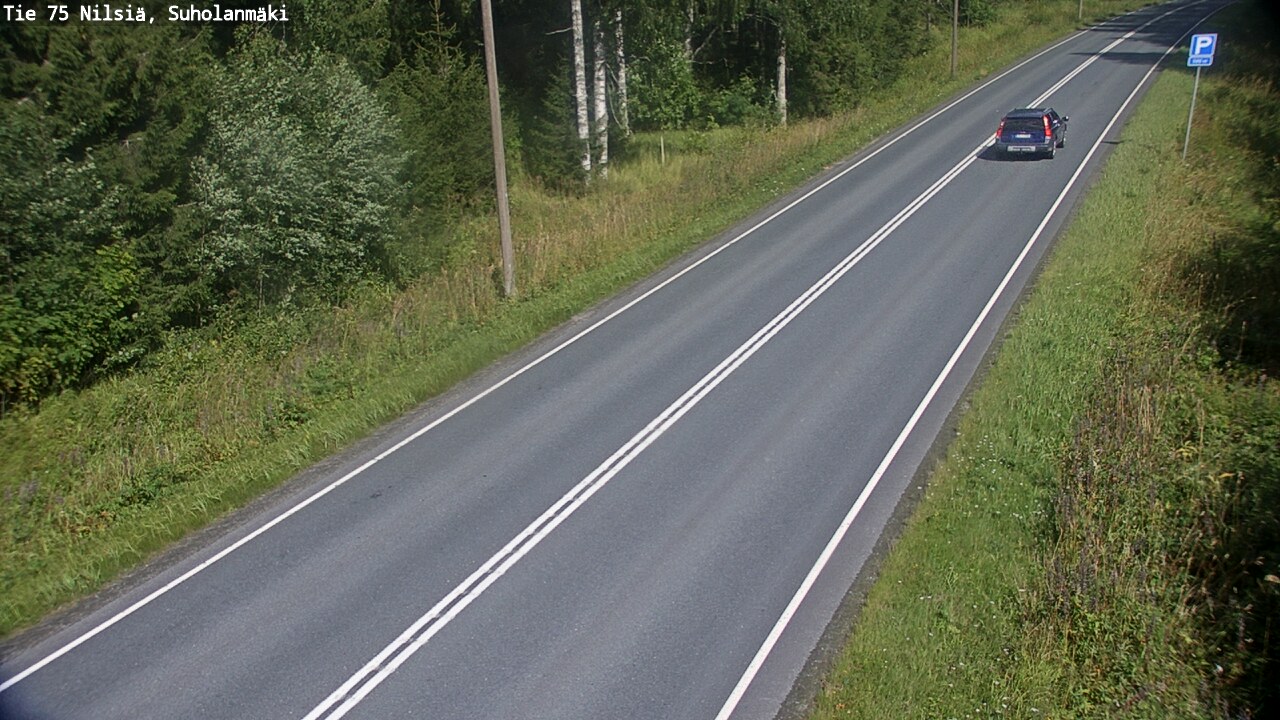 Weather Camera Image Väg 75 Nilsiä, Suholanmäki, Kuopio, Pohjois-Savo