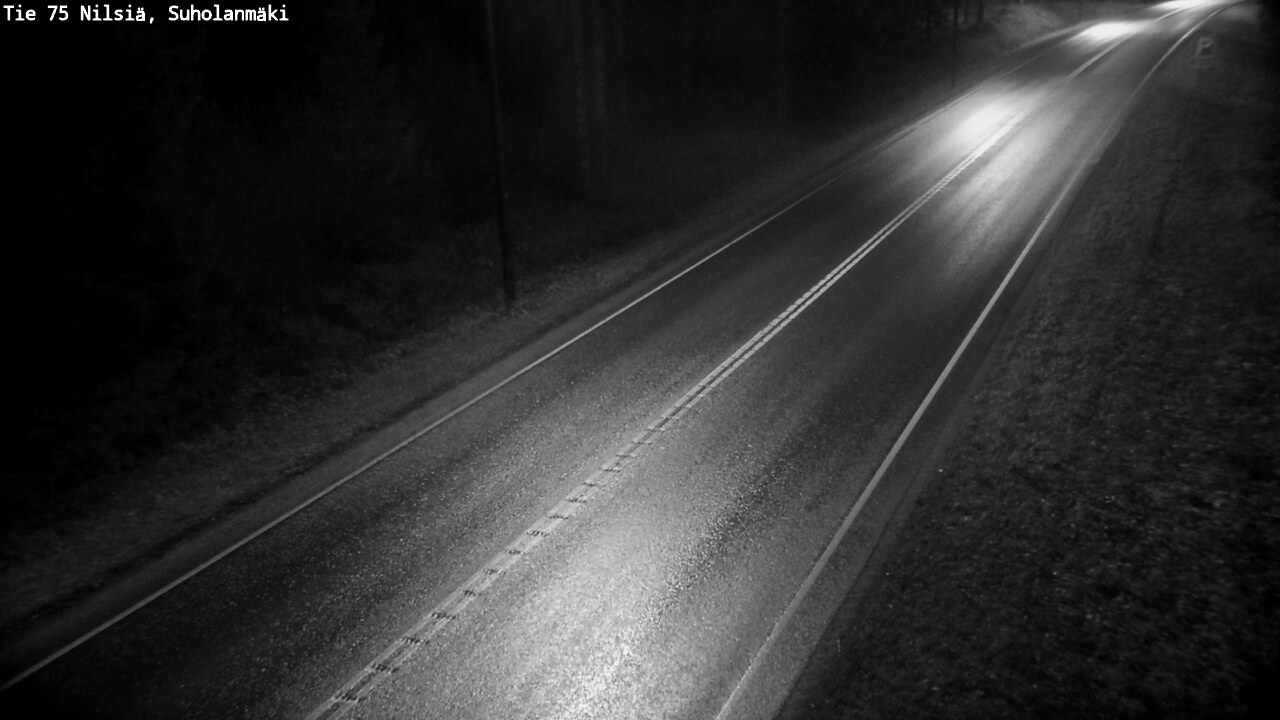 Weather Camera Image Väg 75 Nilsiä, Suholanmäki, Kuopio, Pohjois-Savo