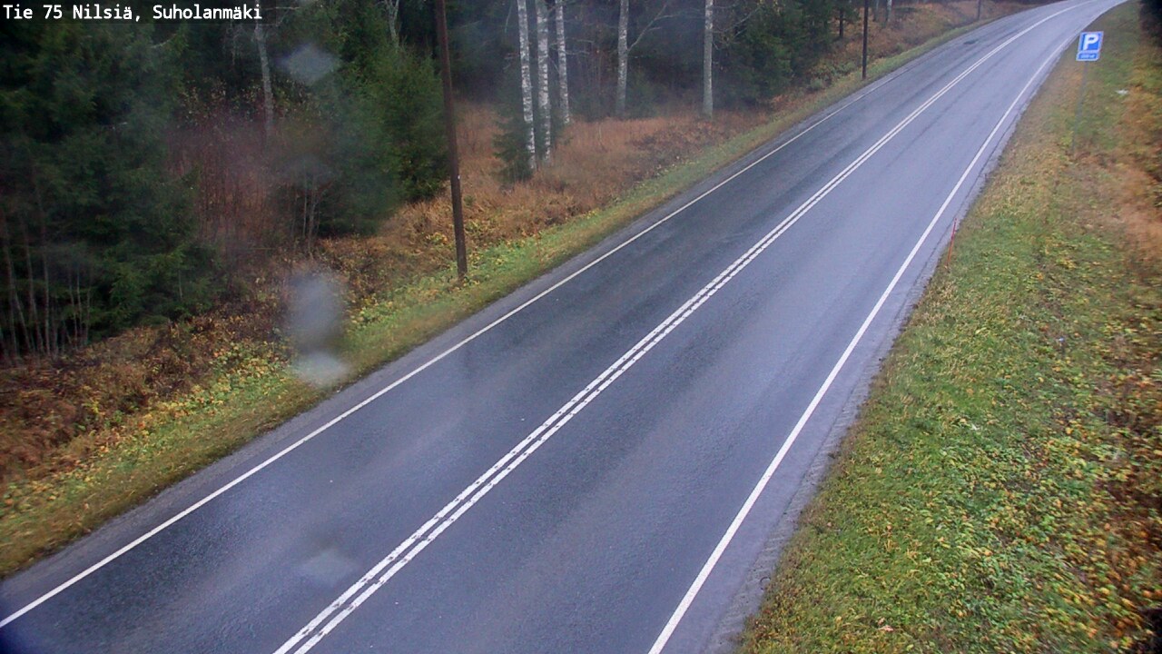 Weather Camera Image Väg 75 Nilsiä, Suholanmäki, Kuopio, Pohjois-Savo
