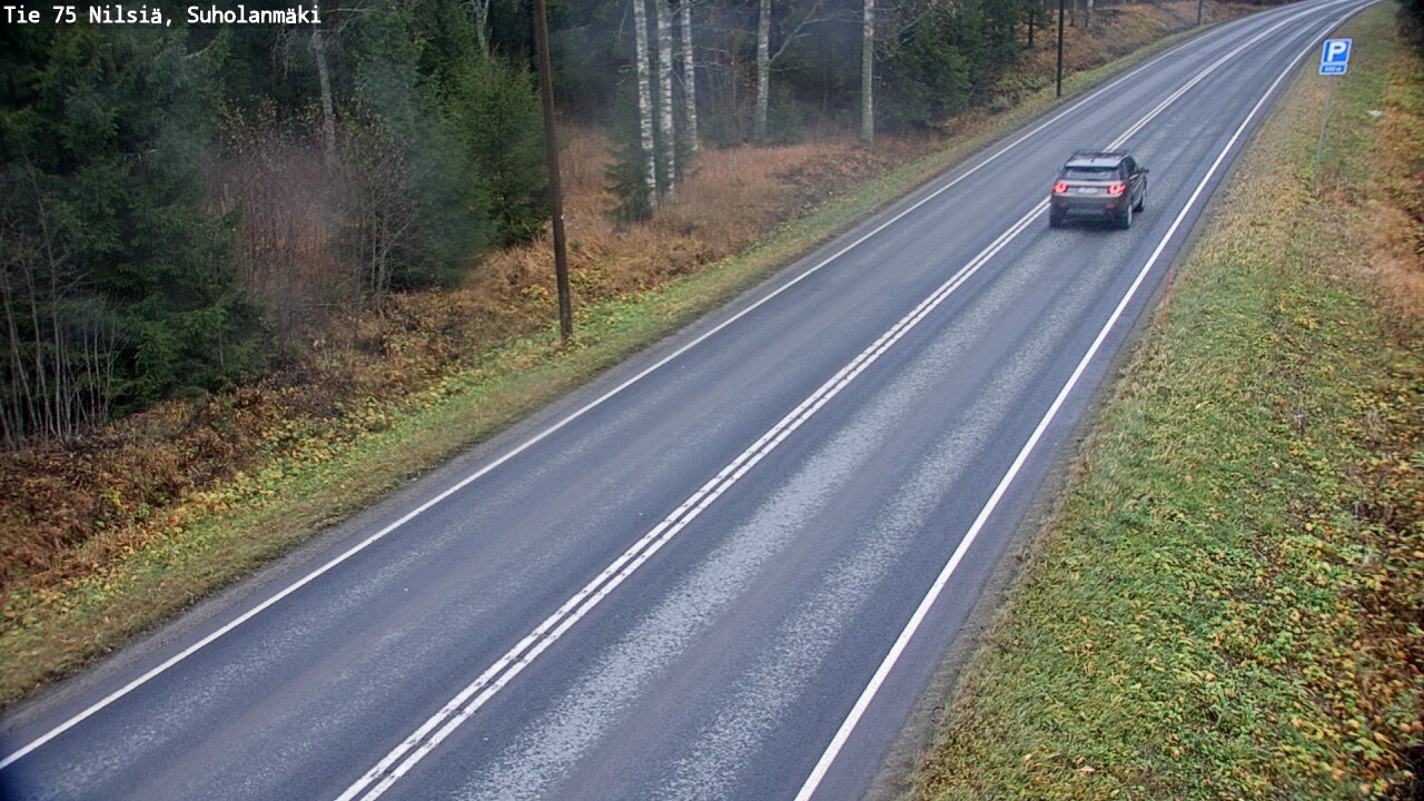 Weather Camera Image Väg 75 Nilsiä, Suholanmäki, Kuopio, Pohjois-Savo