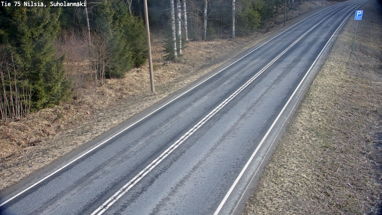 Weather Camera Image Väg 75 Nilsiä, Suholanmäki, Kuopio, Pohjois-Savo