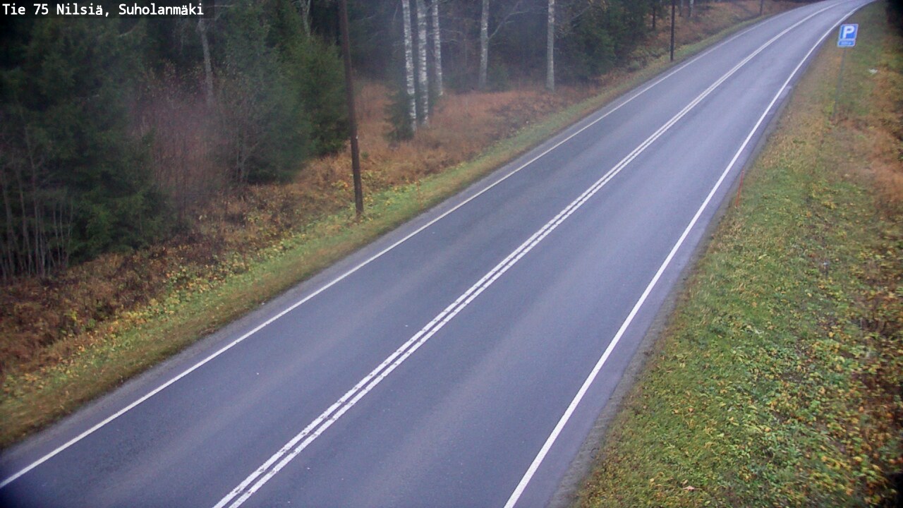 Weather Camera Image Väg 75 Nilsiä, Suholanmäki, Kuopio, Pohjois-Savo