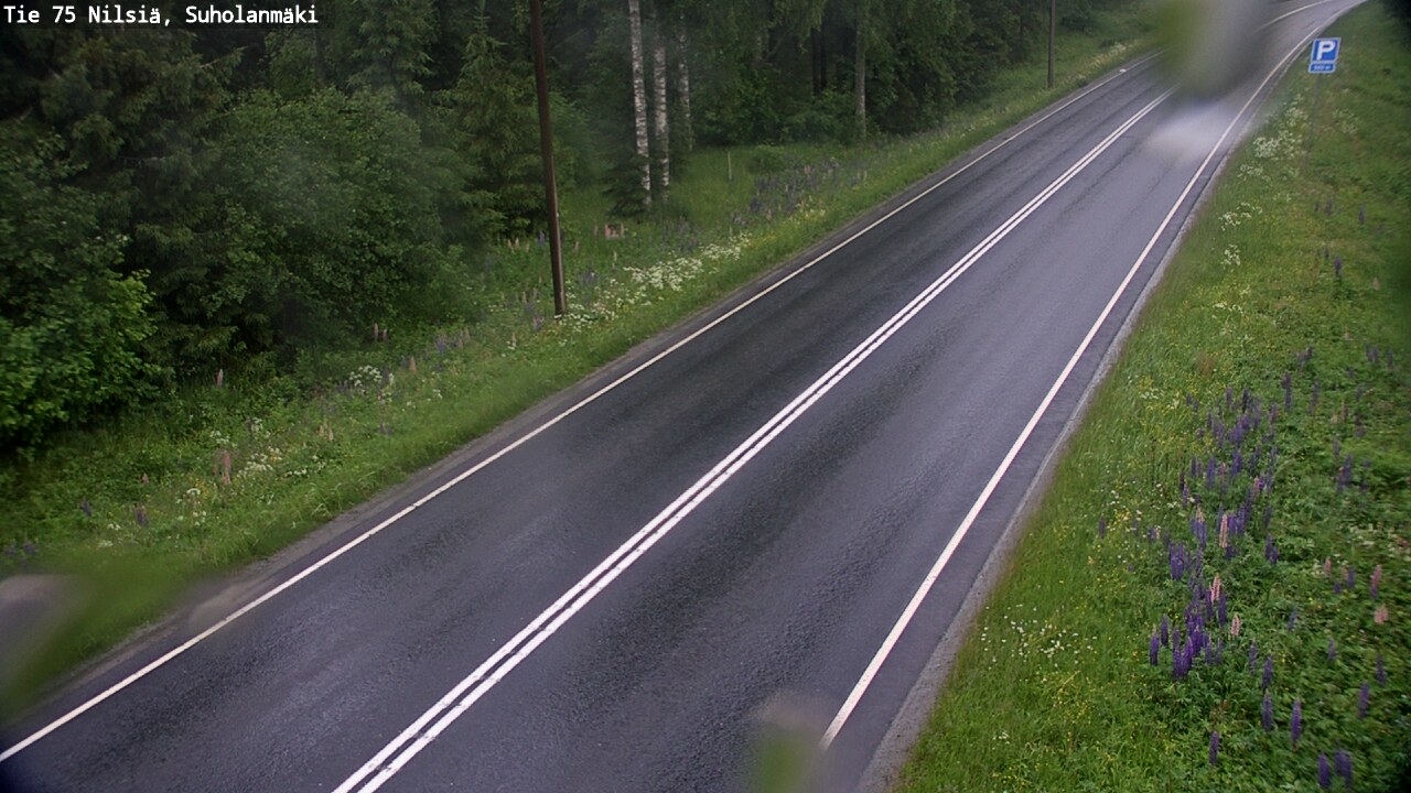 Weather Camera Image Road 75 Nilsiä, Suholanmäki, Kuopio, Pohjois-Savo