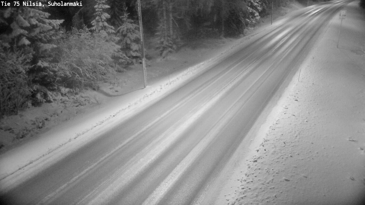 Weather Camera Image Väg 75 Nilsiä, Suholanmäki, Kuopio, Pohjois-Savo