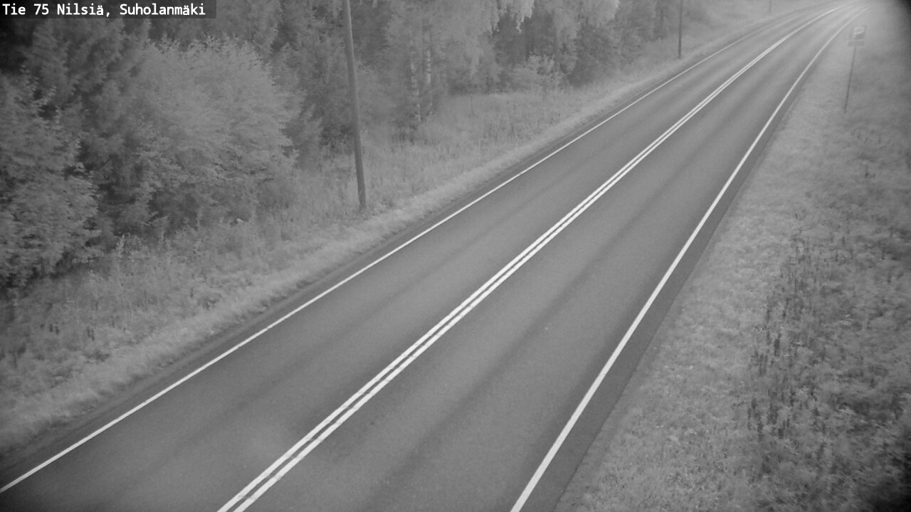 Weather Camera Image Väg 75 Nilsiä, Suholanmäki, Kuopio, Pohjois-Savo