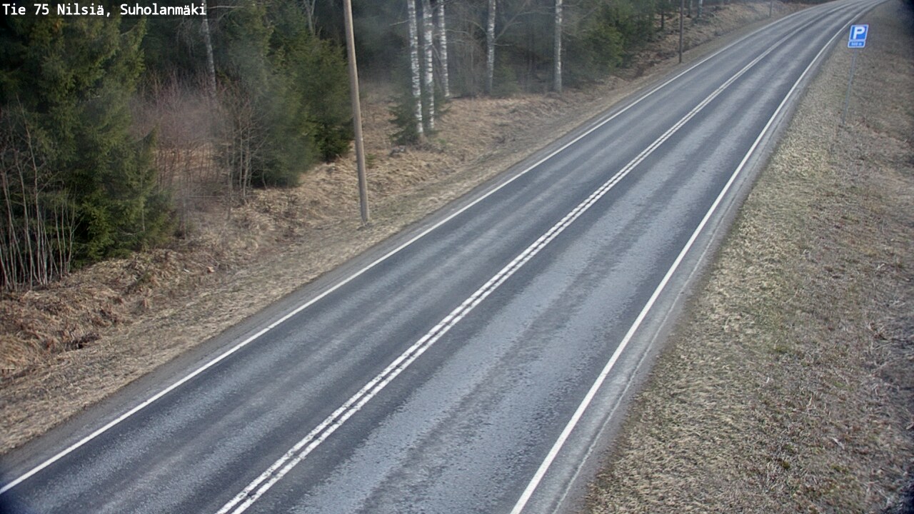 Weather Camera Image Väg 75 Nilsiä, Suholanmäki, Kuopio, Pohjois-Savo