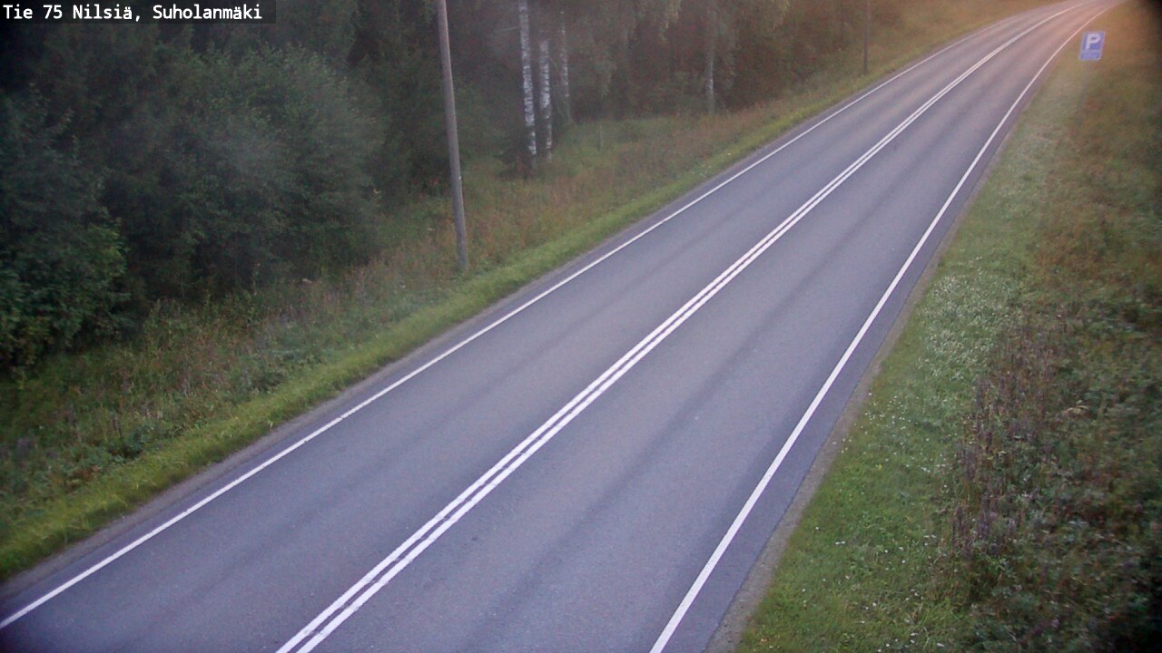 Weather Camera Image Väg 75 Nilsiä, Suholanmäki, Kuopio, Pohjois-Savo