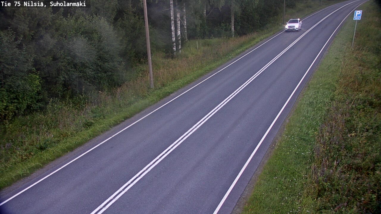 Weather Camera Image Väg 75 Nilsiä, Suholanmäki, Kuopio, Pohjois-Savo