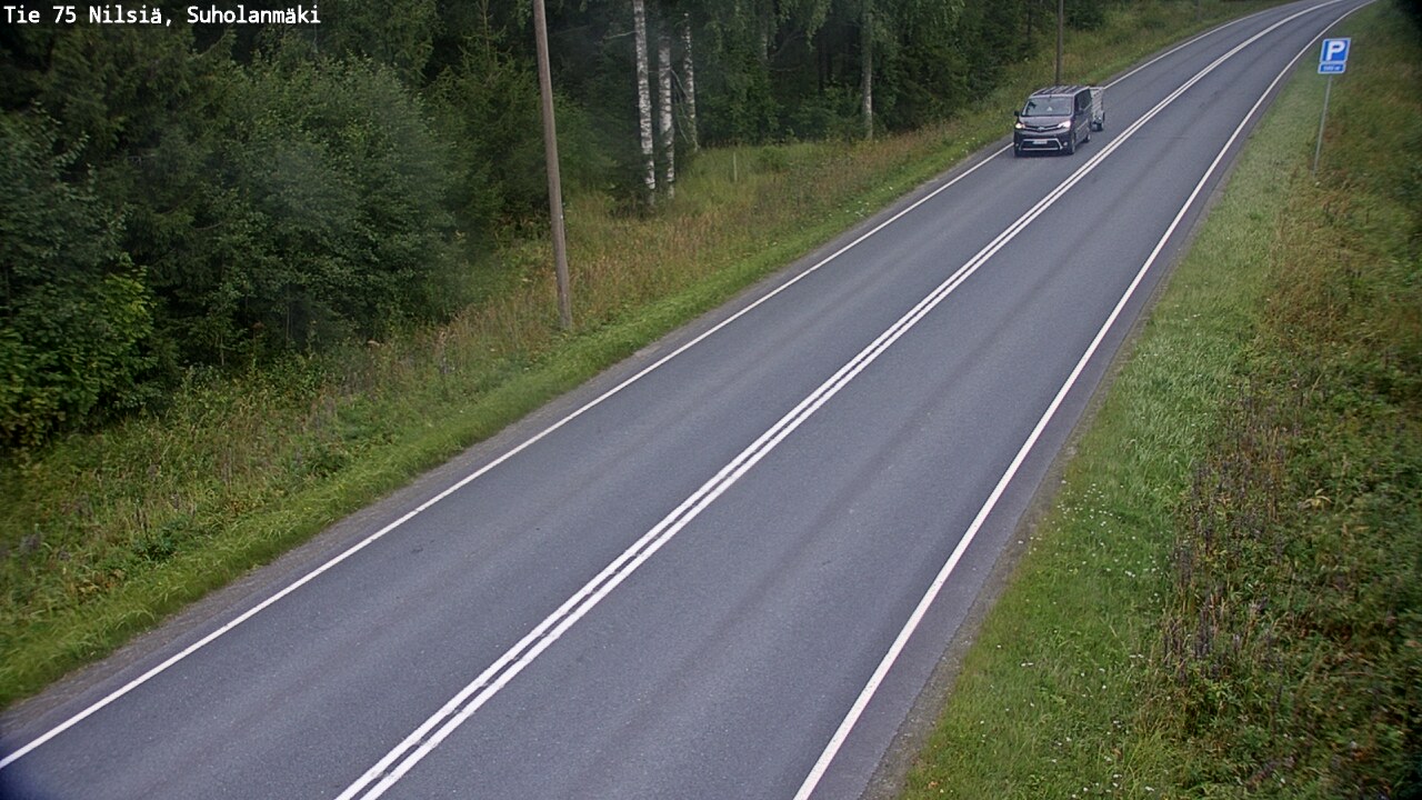 Weather Camera Image Väg 75 Nilsiä, Suholanmäki, Kuopio, Pohjois-Savo