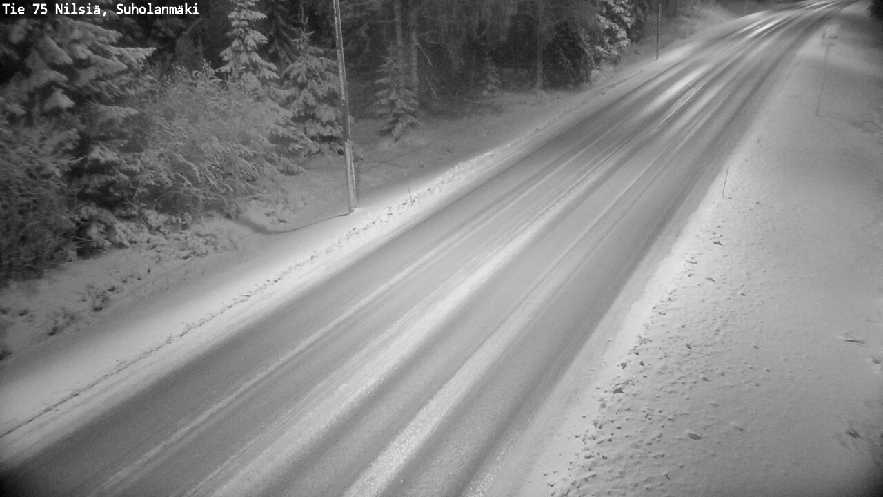 Weather Camera Image Väg 75 Nilsiä, Suholanmäki, Kuopio, Pohjois-Savo