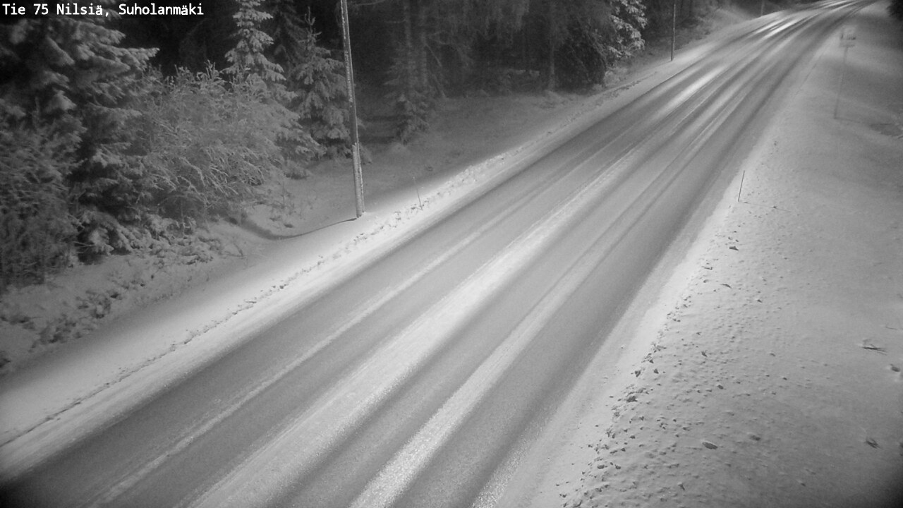 Weather Camera Image Väg 75 Nilsiä, Suholanmäki, Kuopio, Pohjois-Savo