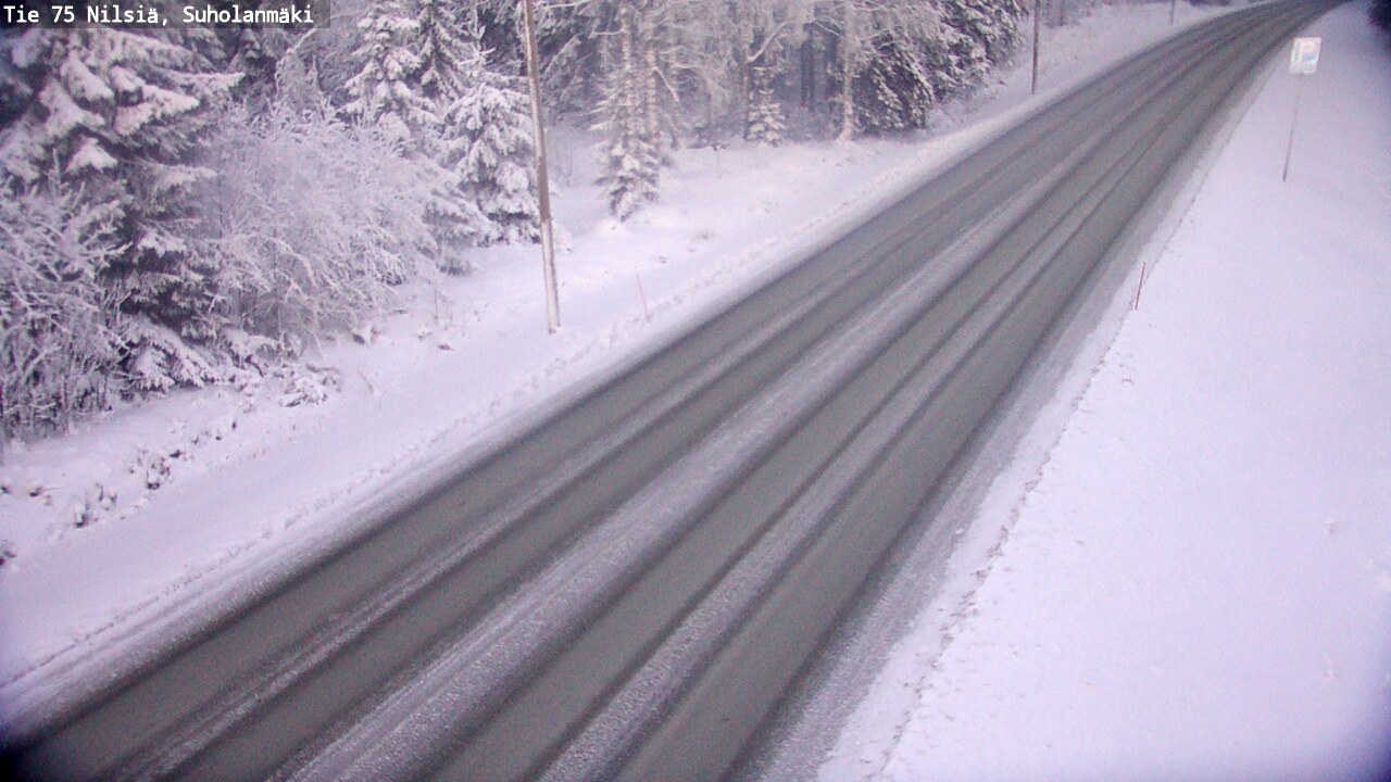 Weather Camera Image Väg 75 Nilsiä, Suholanmäki, Kuopio, Pohjois-Savo