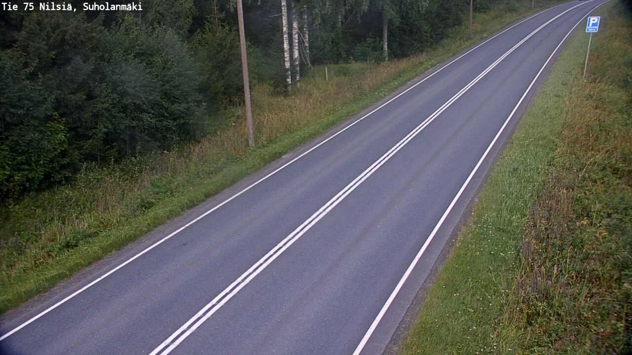 Weather Camera Image Väg 75 Nilsiä, Suholanmäki, Kuopio, Pohjois-Savo