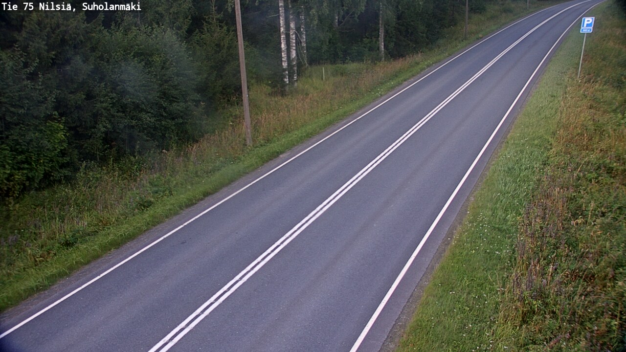 Weather Camera Image Väg 75 Nilsiä, Suholanmäki, Kuopio, Pohjois-Savo