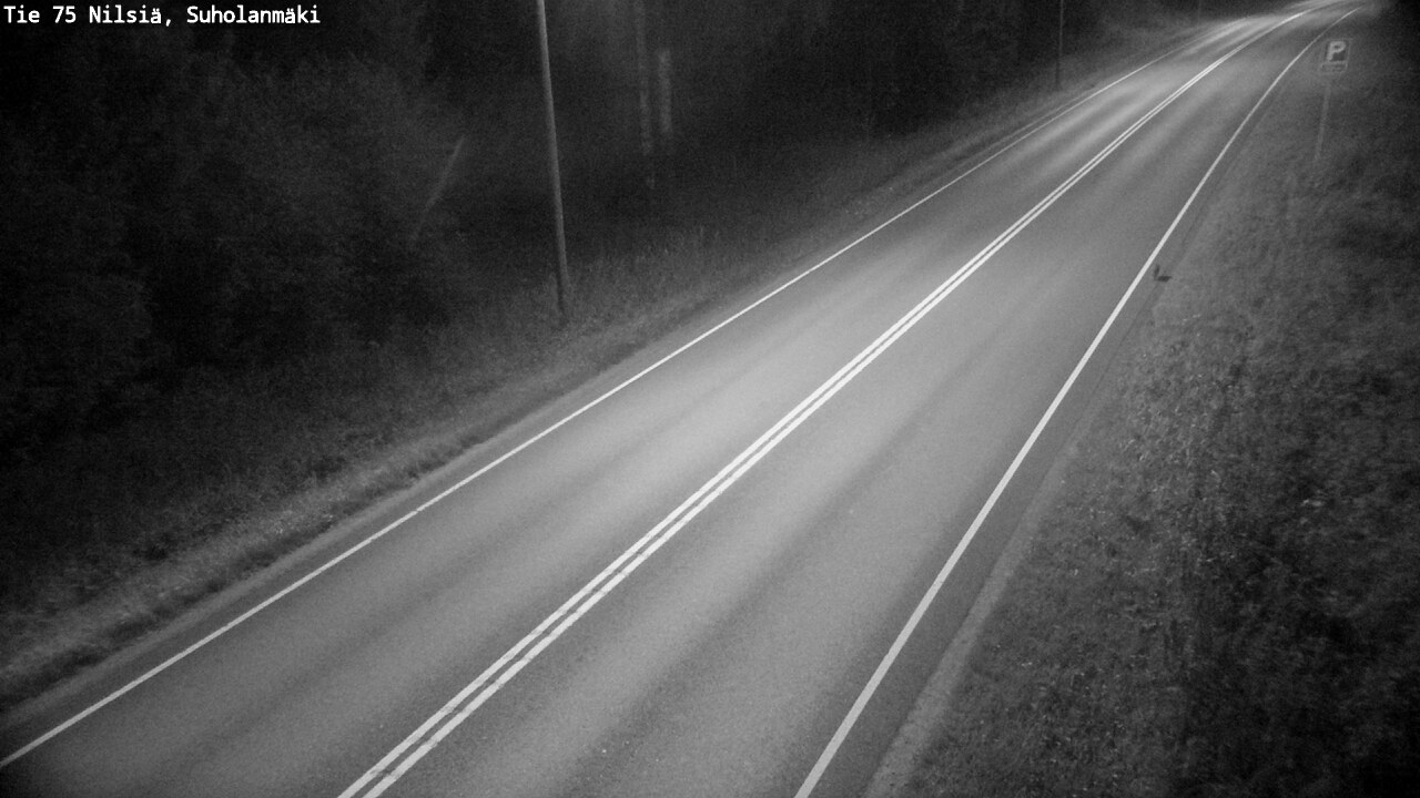 Weather Camera Image Väg 75 Nilsiä, Suholanmäki, Kuopio, Pohjois-Savo