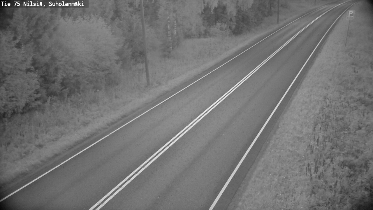 Weather Camera Image Väg 75 Nilsiä, Suholanmäki, Kuopio, Pohjois-Savo