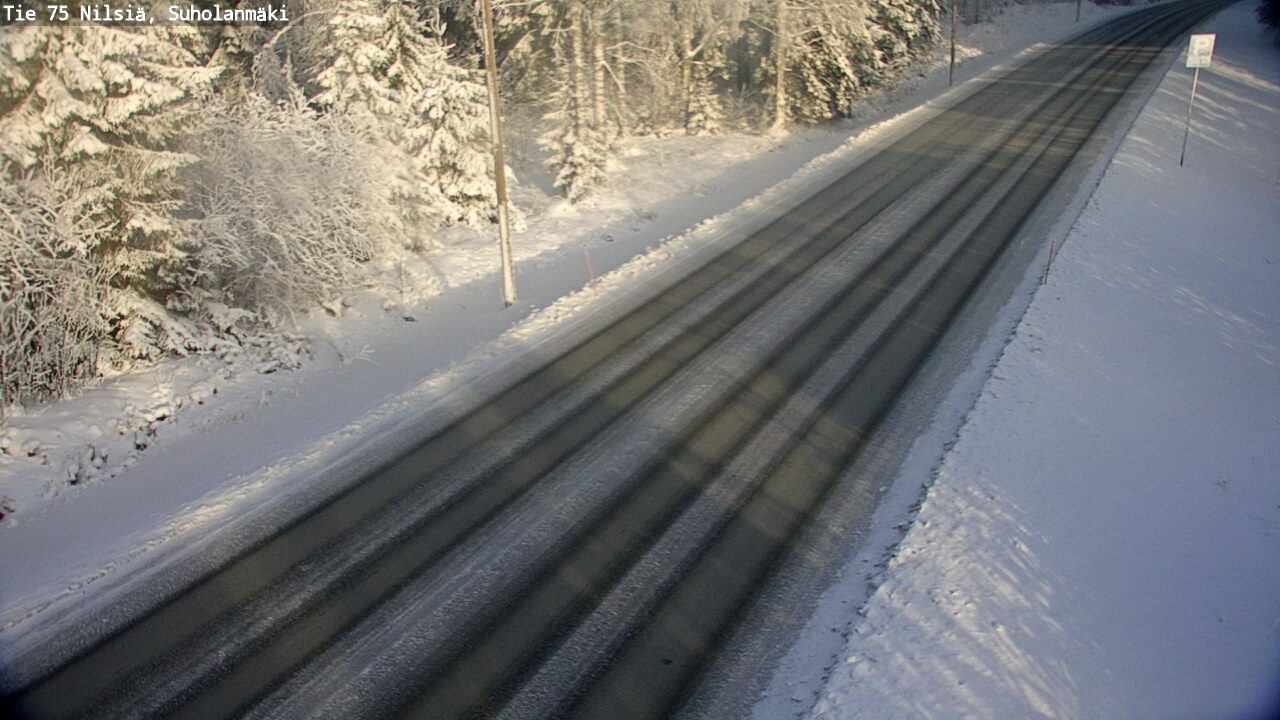 Weather Camera Image Väg 75 Nilsiä, Suholanmäki, Kuopio, Pohjois-Savo