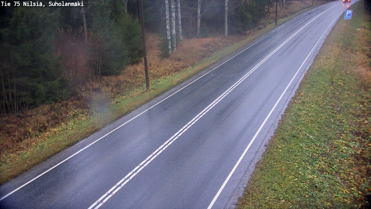 Weather Camera Image Väg 75 Nilsiä, Suholanmäki, Kuopio, Pohjois-Savo