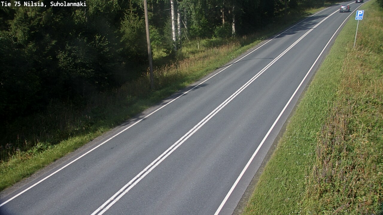 Weather Camera Image Väg 75 Nilsiä, Suholanmäki, Kuopio, Pohjois-Savo