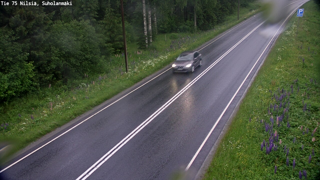 Weather Camera Image Road 75 Nilsiä, Suholanmäki, Kuopio, Pohjois-Savo