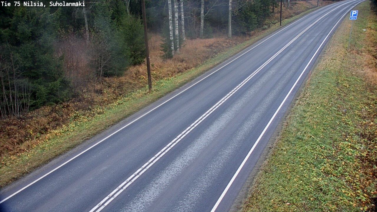 Weather Camera Image Väg 75 Nilsiä, Suholanmäki, Kuopio, Pohjois-Savo