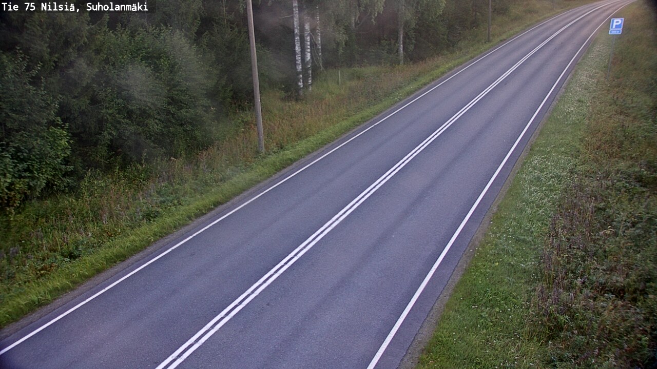 Weather Camera Image Väg 75 Nilsiä, Suholanmäki, Kuopio, Pohjois-Savo