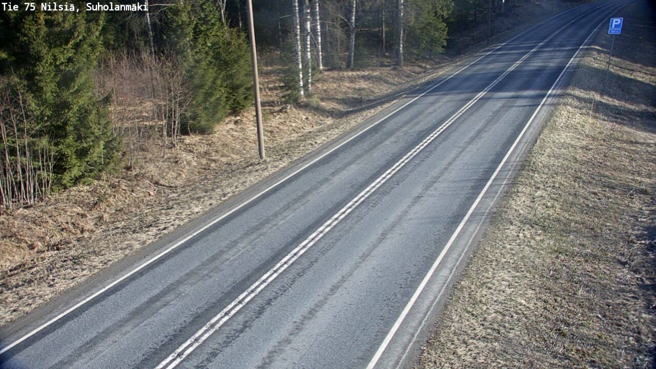 Weather Camera Image Väg 75 Nilsiä, Suholanmäki, Kuopio, Pohjois-Savo