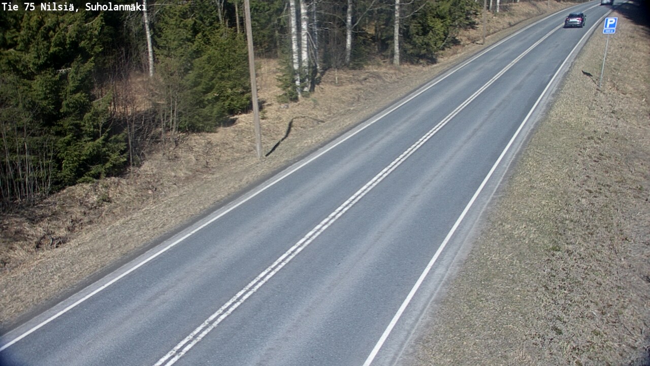 Weather Camera Image Väg 75 Nilsiä, Suholanmäki, Kuopio, Pohjois-Savo