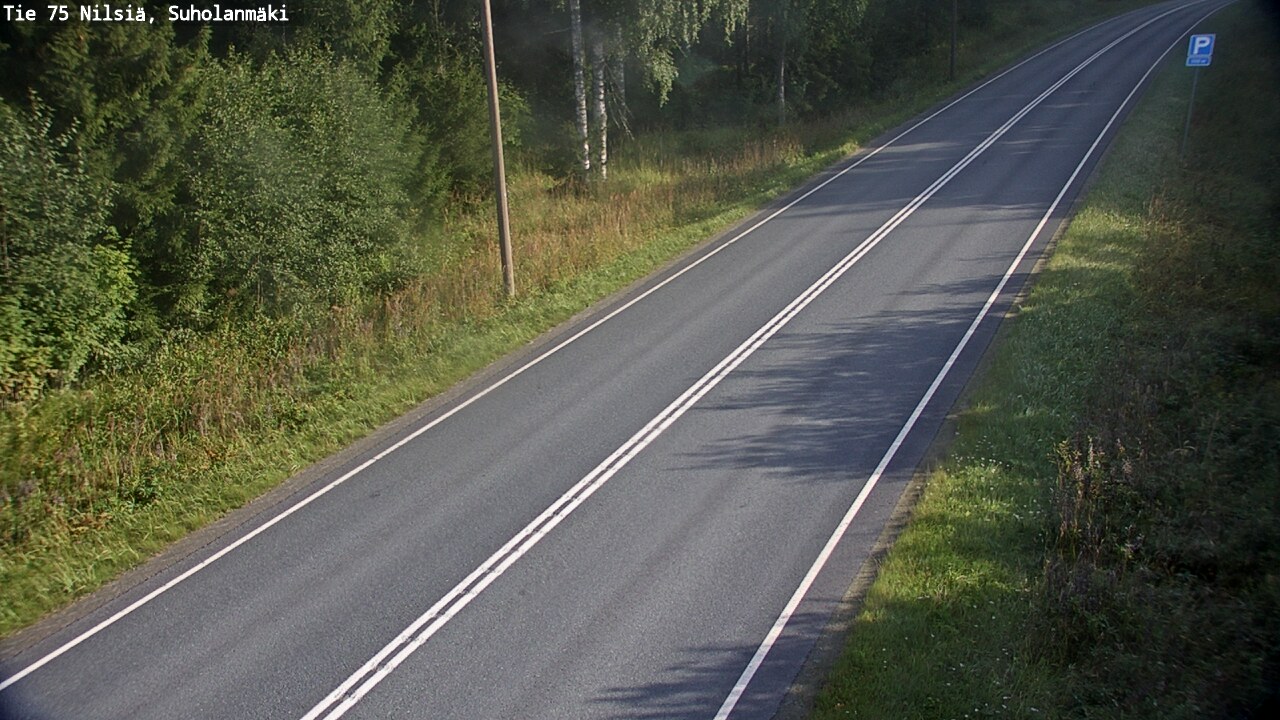 Weather Camera Image Väg 75 Nilsiä, Suholanmäki, Kuopio, Pohjois-Savo