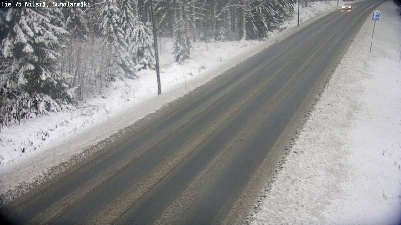 Weather Camera Image Road 75 Nilsiä, Suholanmäki, Kuopio, Pohjois-Savo